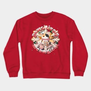 Meowy Catmus Wreath Pawsitively Meowgical 5C2 Crewneck Sweatshirt